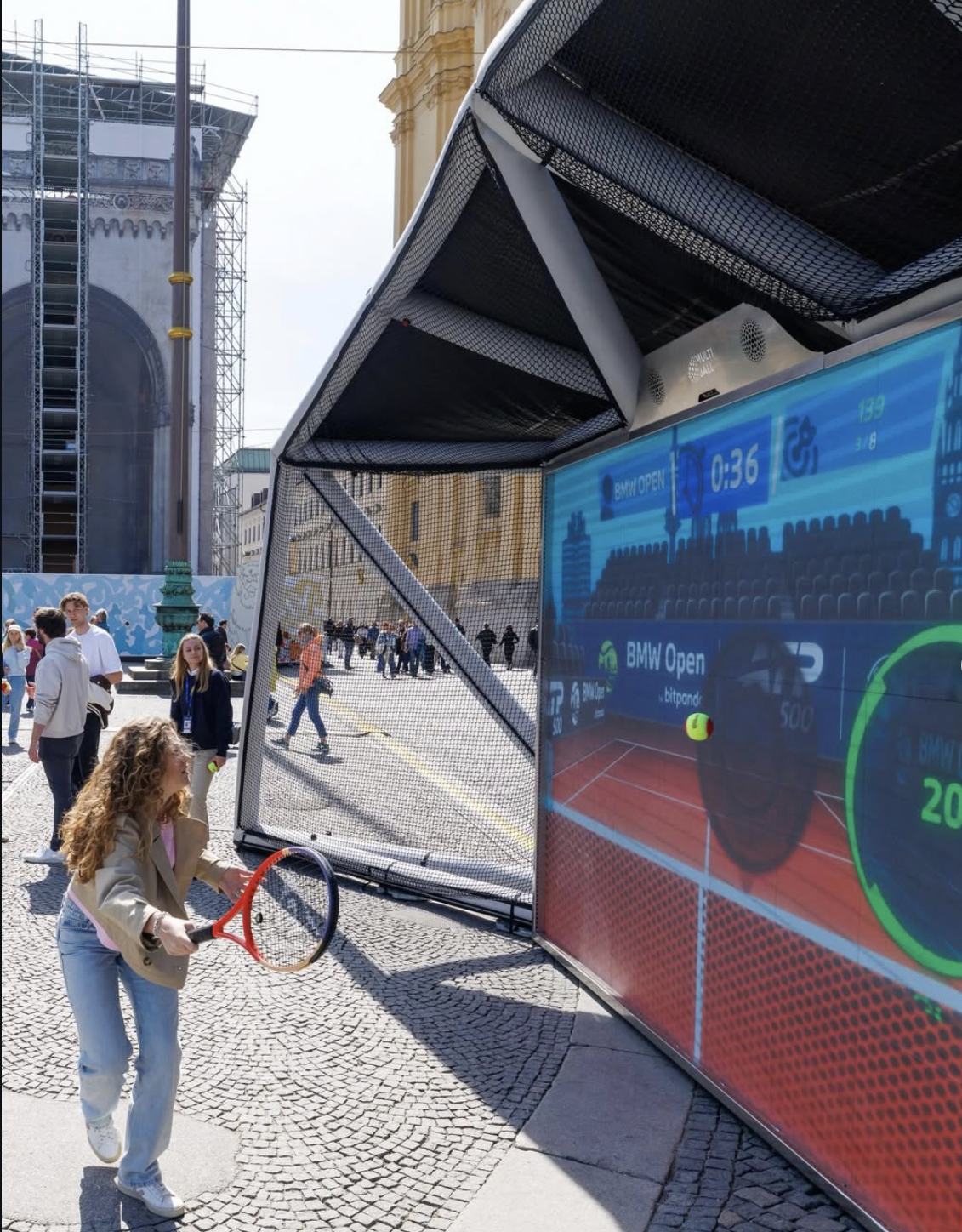 BMW Open Múnich · MultiBall · activación urbana de tenis